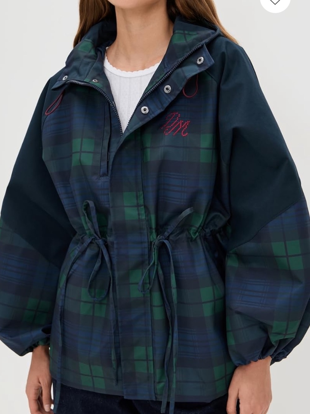 Damson Madder Liu check plaid raincoat NWT sold out
